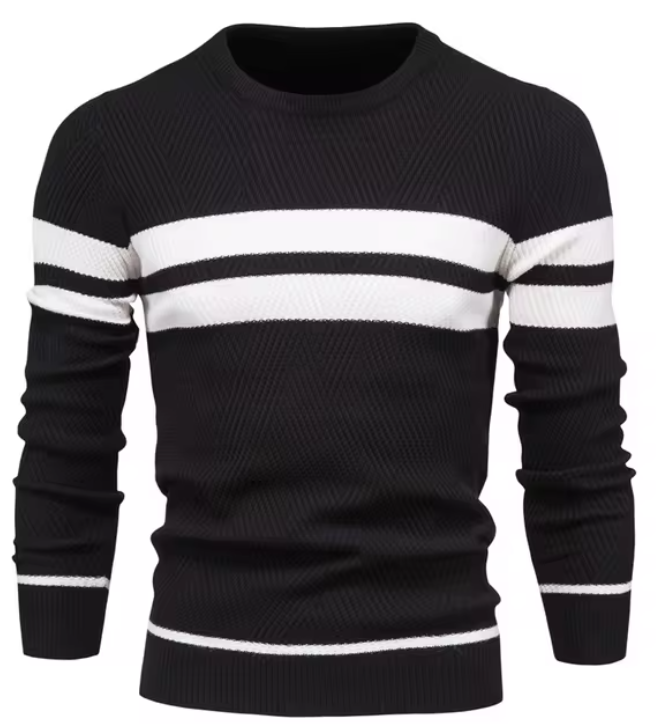 Edward – Elegant Men’s Herringbone Sweater