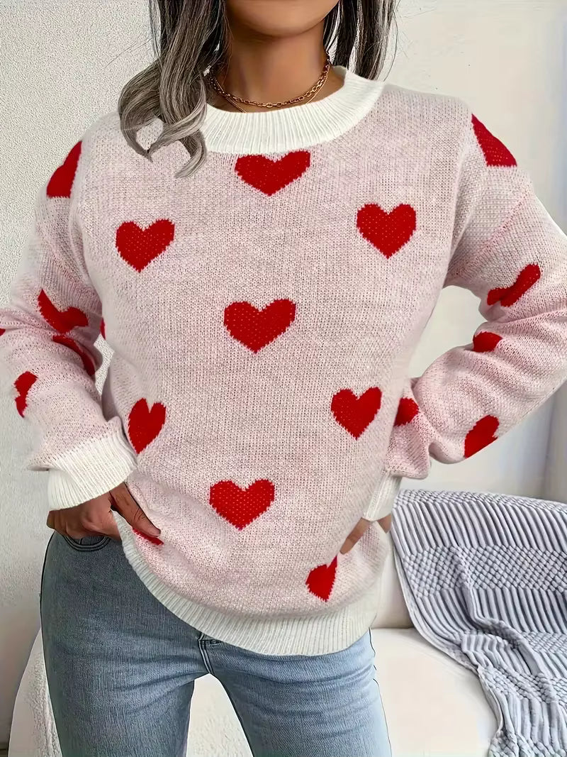 Katherine | Elegant Hearts Sweater