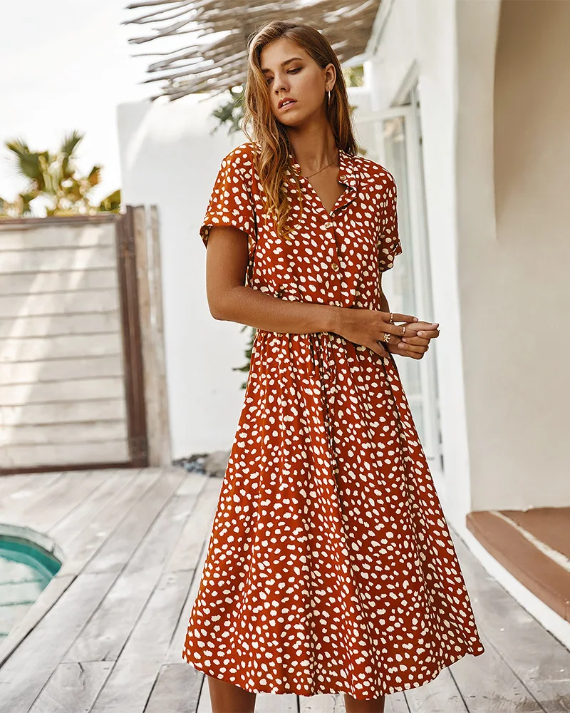 Lena - Shirt-style summer dress