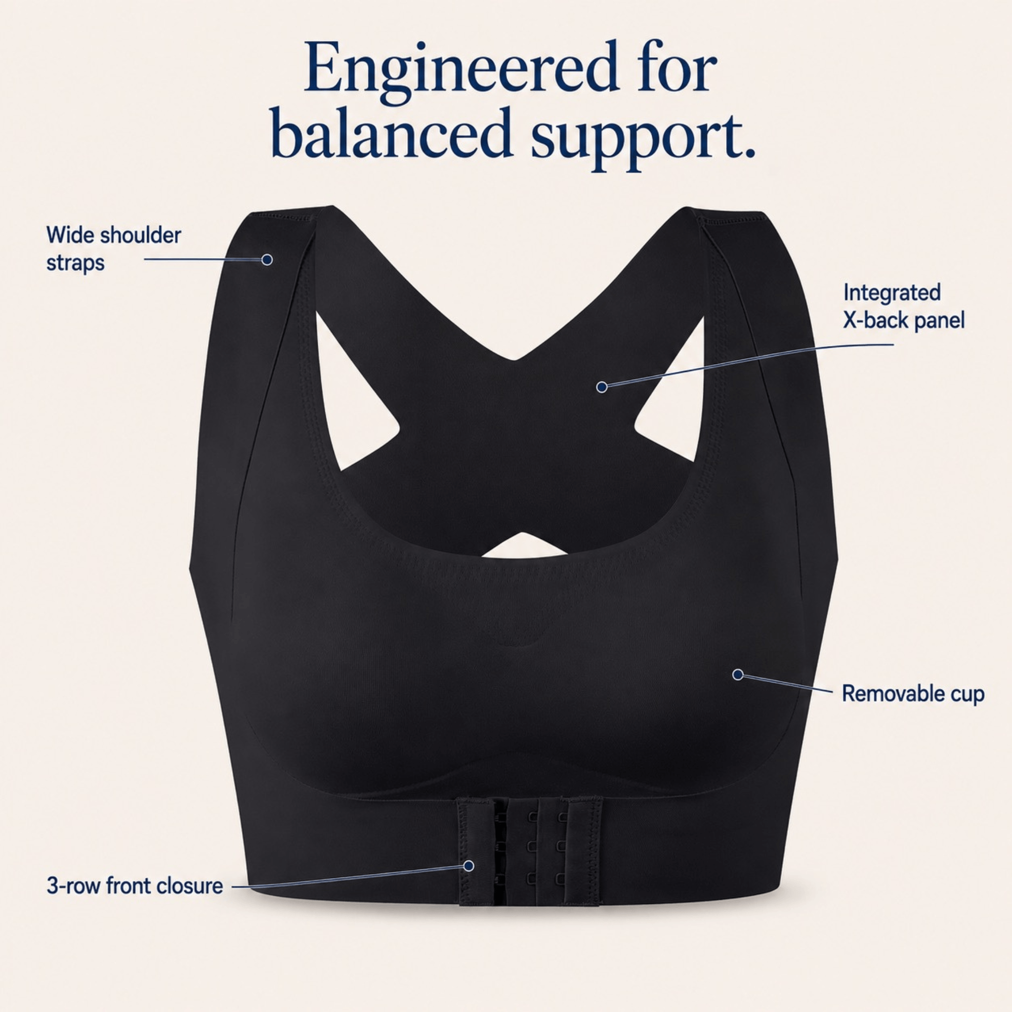 Selyn Front Closure Posture Corrector Bra
