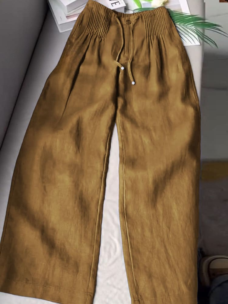 Kat – Breathable Linen Blend Summer Trousers