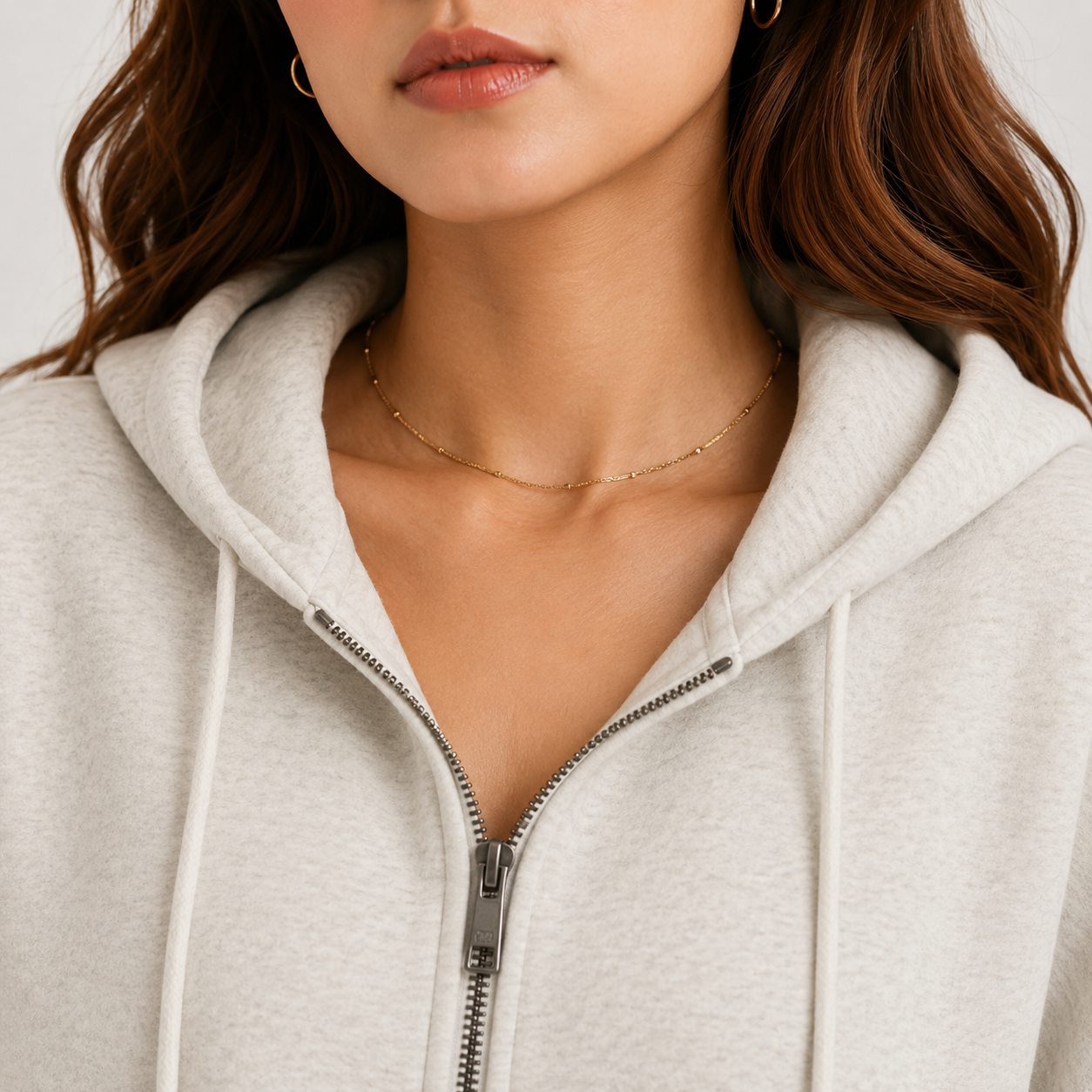 Women's Hooded Jacket Soft Casual Sweatshirt with Pocket
