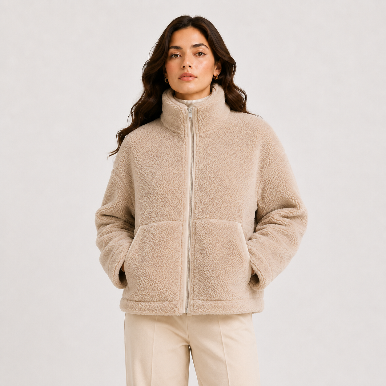 Women's Classic Fleece Jacket Refined Winter Comfort