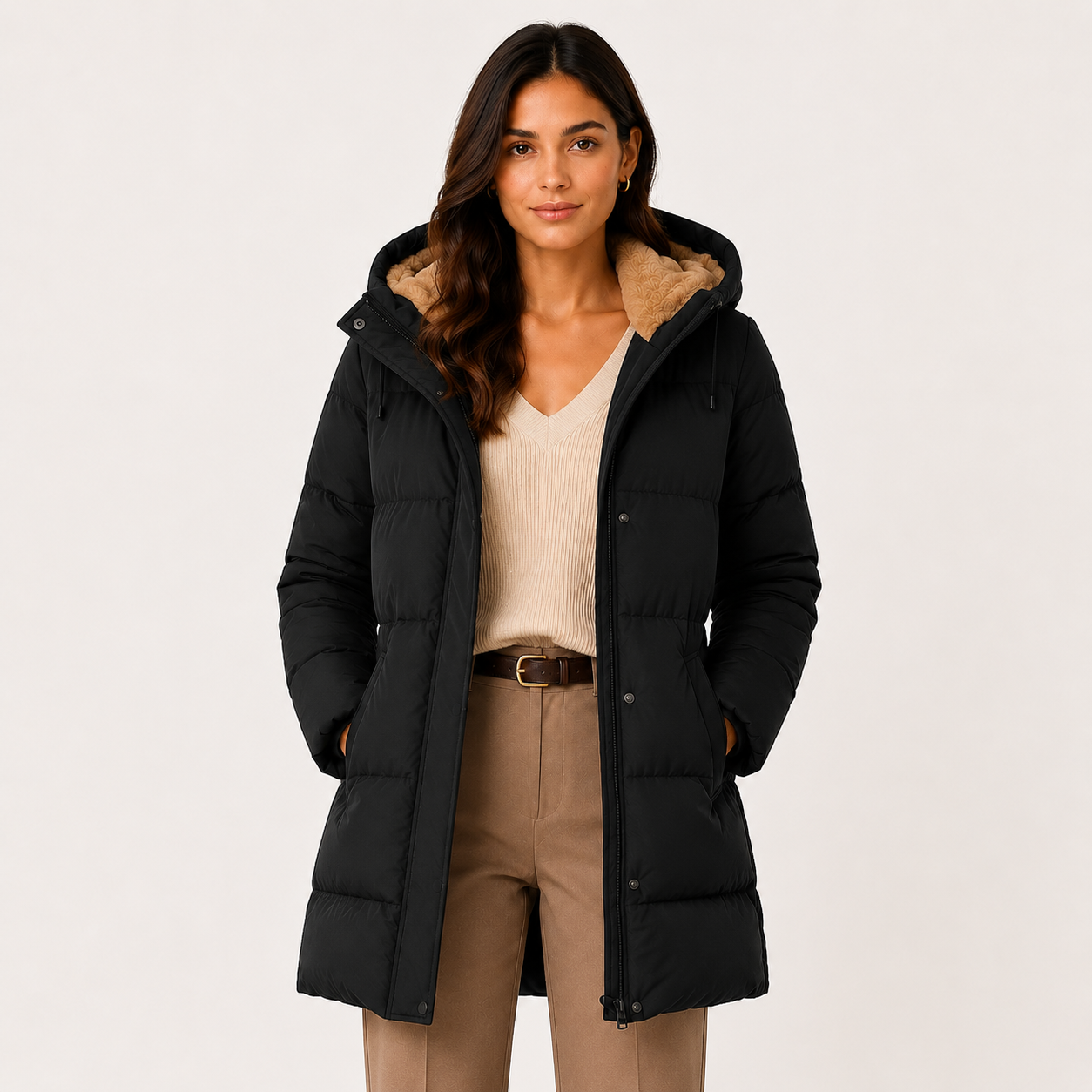 Women’s Puffer Coat Insulated Warm Lightweight Winter Outerwear