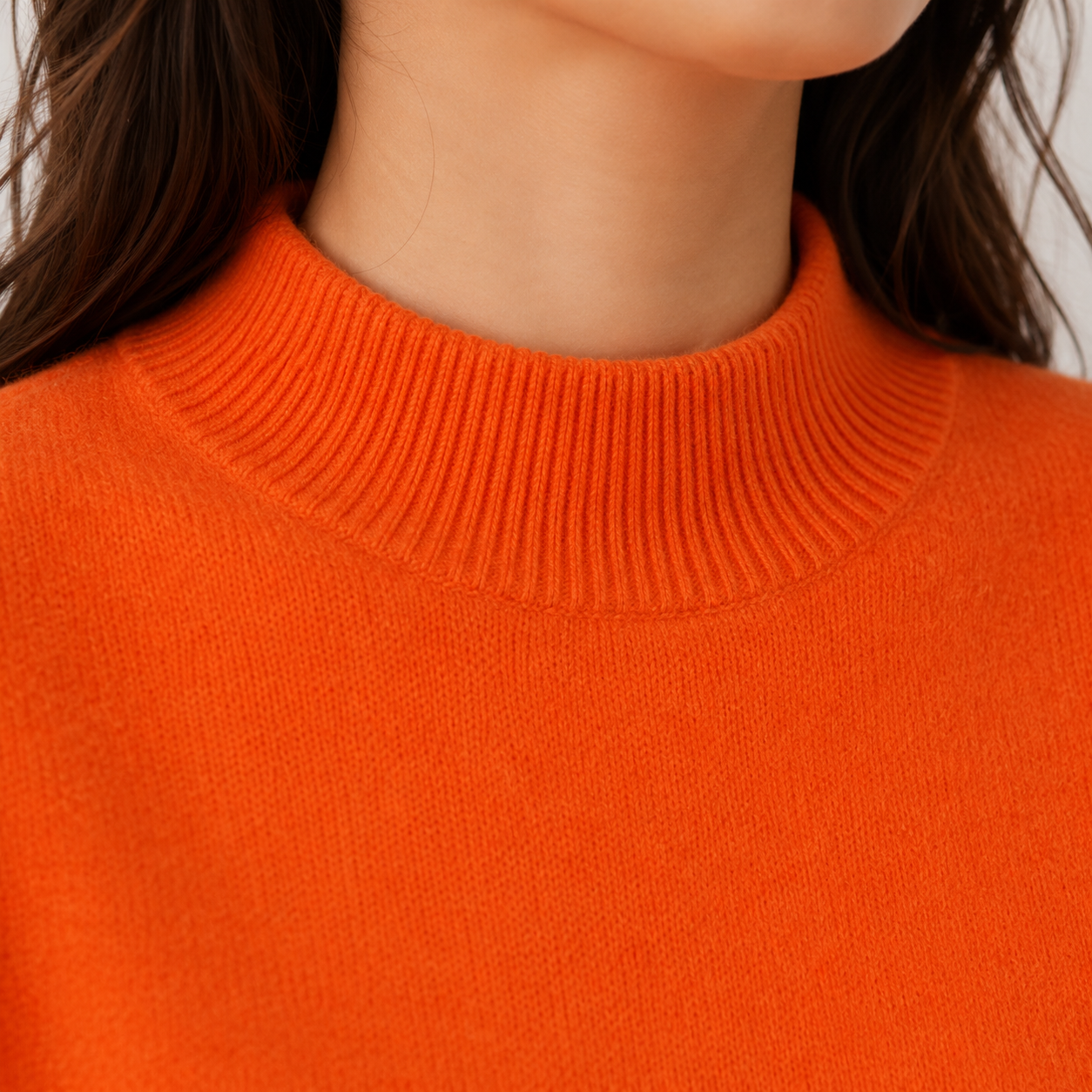 Women's Cashmere Look Sweater Lightweight Classic Fit