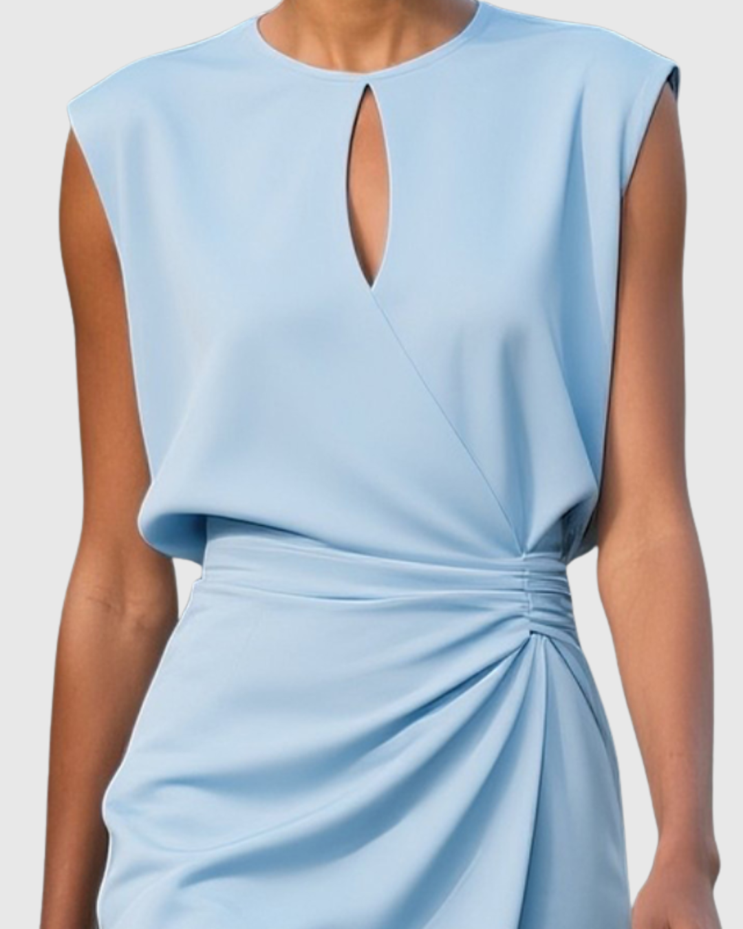 Miriam | Women's Knee-Length Gathered Waist Dress