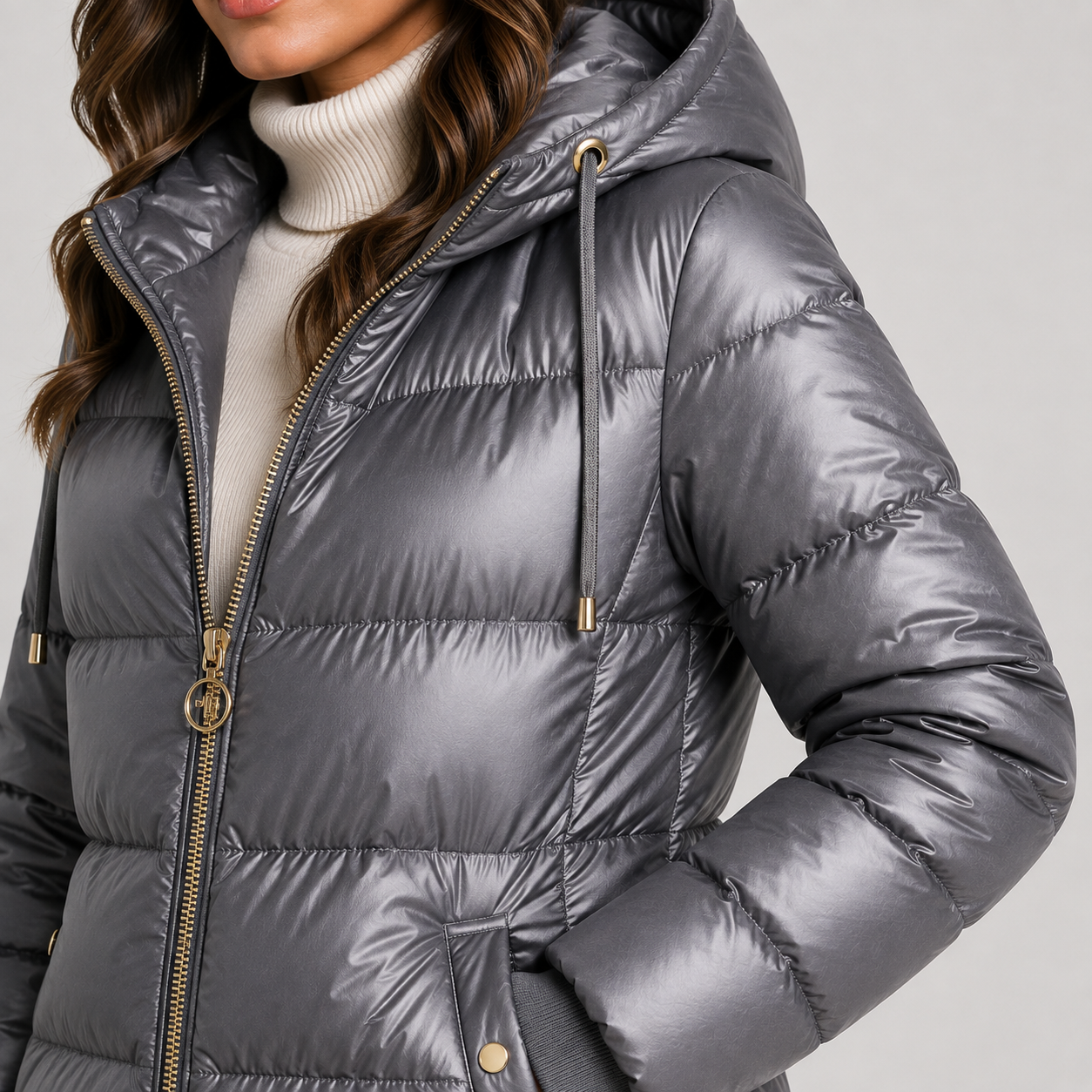 Women's Hooded Puffer Coat Insulated Cold Weather Outerwear