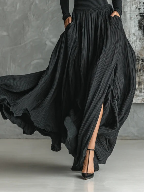 Lucy | Turtleneck & Pleated Skirt Set
