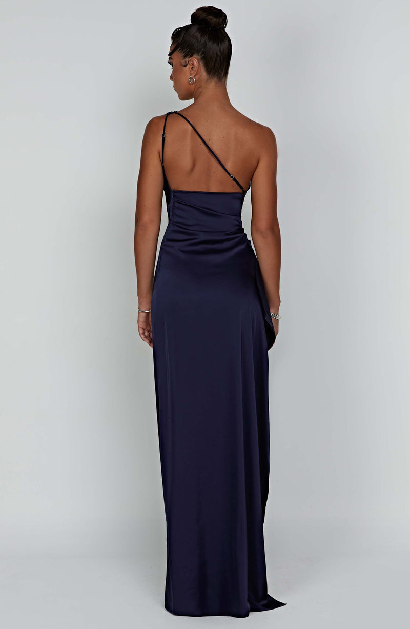 Celeste | Women's Wedding Guest Satin One Shoulder Bodycon Dress