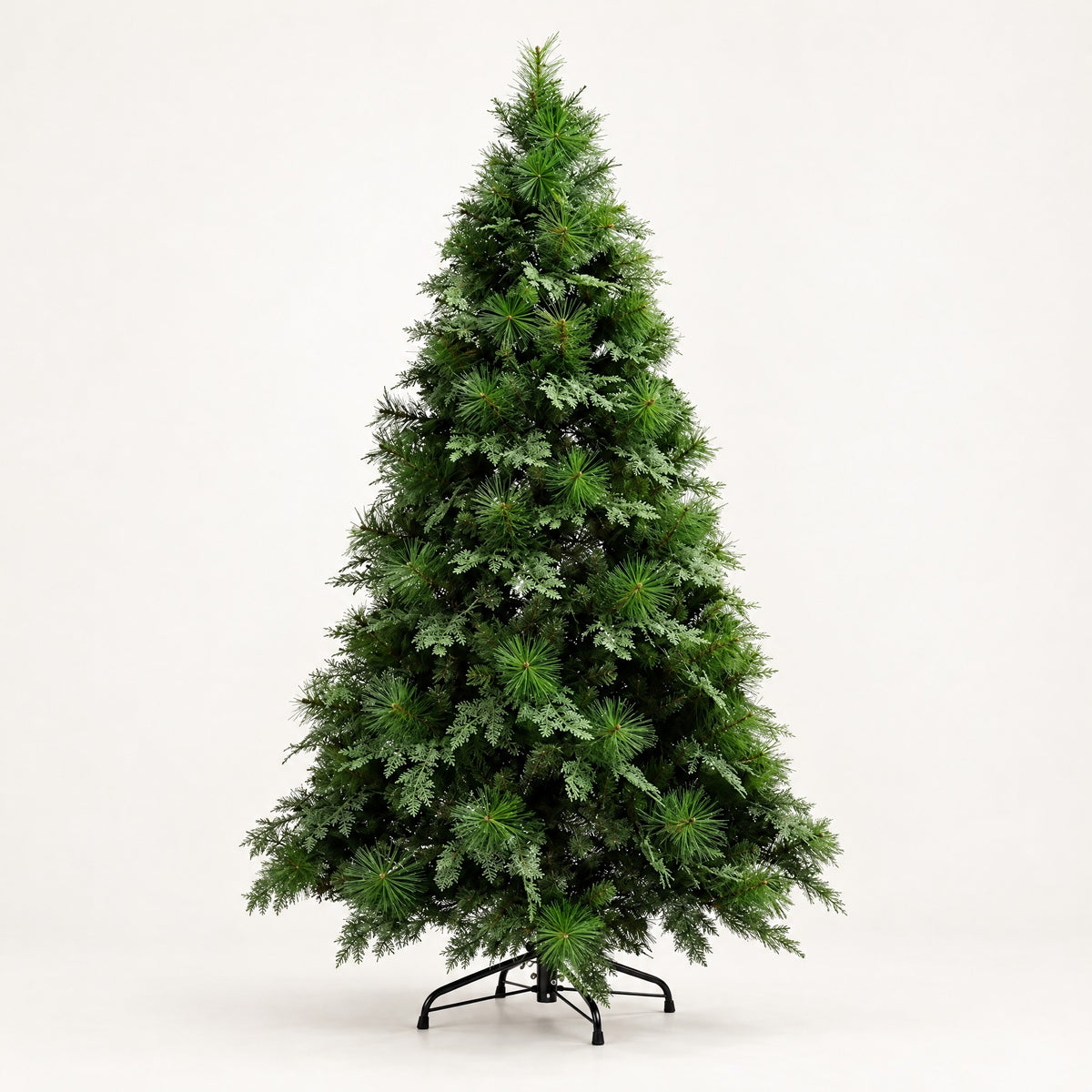Artificial Christmas Tree 4ft, 5ft, 6ft – Full Pine with Mixed PET/PVC Tips, Metal Stand