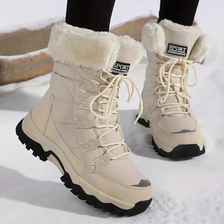 Women's Waterproof Winter Boots with Insulated Lining and Slip-Resistant Sole