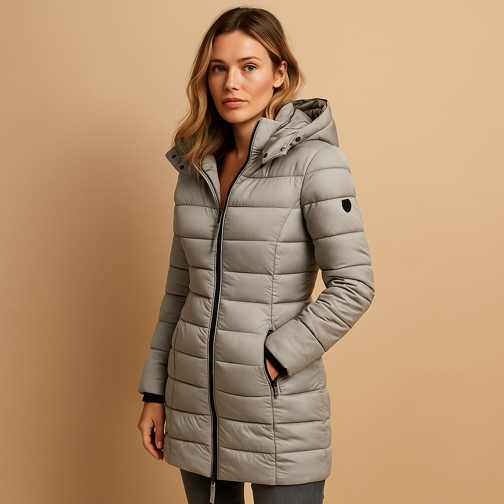Brindal | Women's Mid-Length Hooded Puffer Coat
