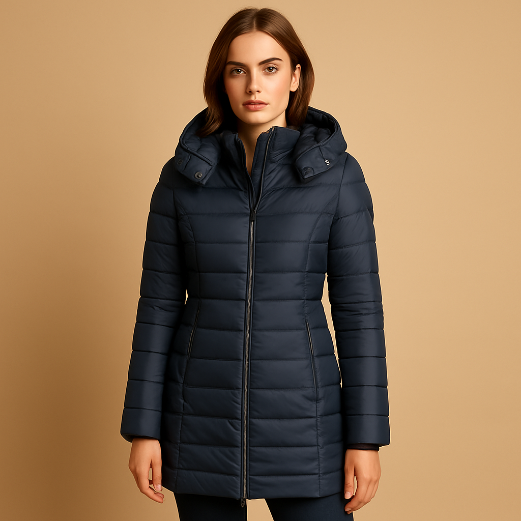 Brindal | Women's Mid-Length Hooded Puffer Coat