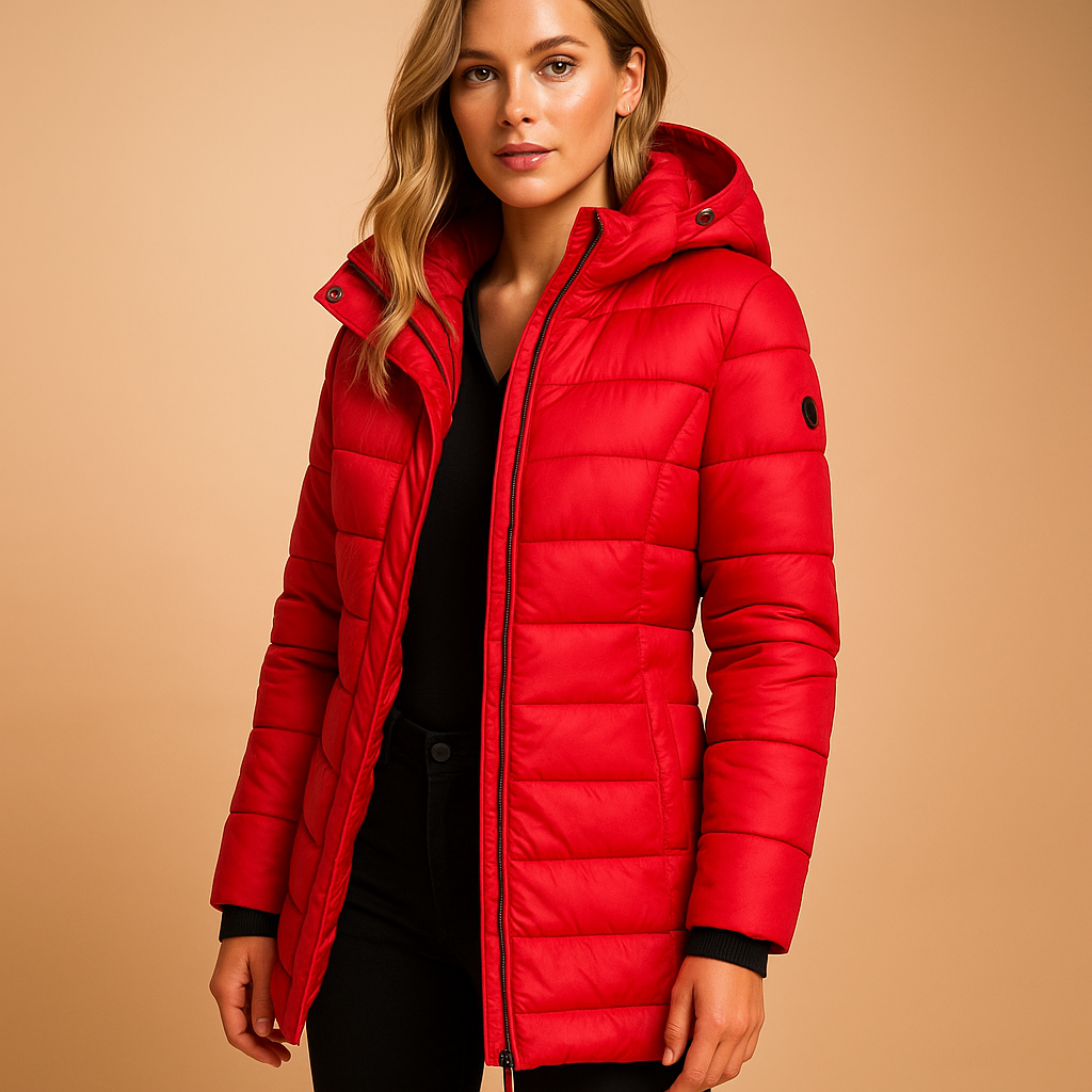 Brindal | Women's Mid-Length Hooded Puffer Coat