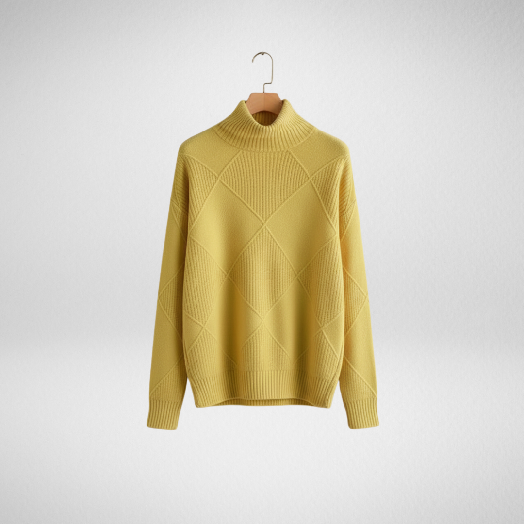 Calloway | Women's Diamond Knit Turtleneck Sweater