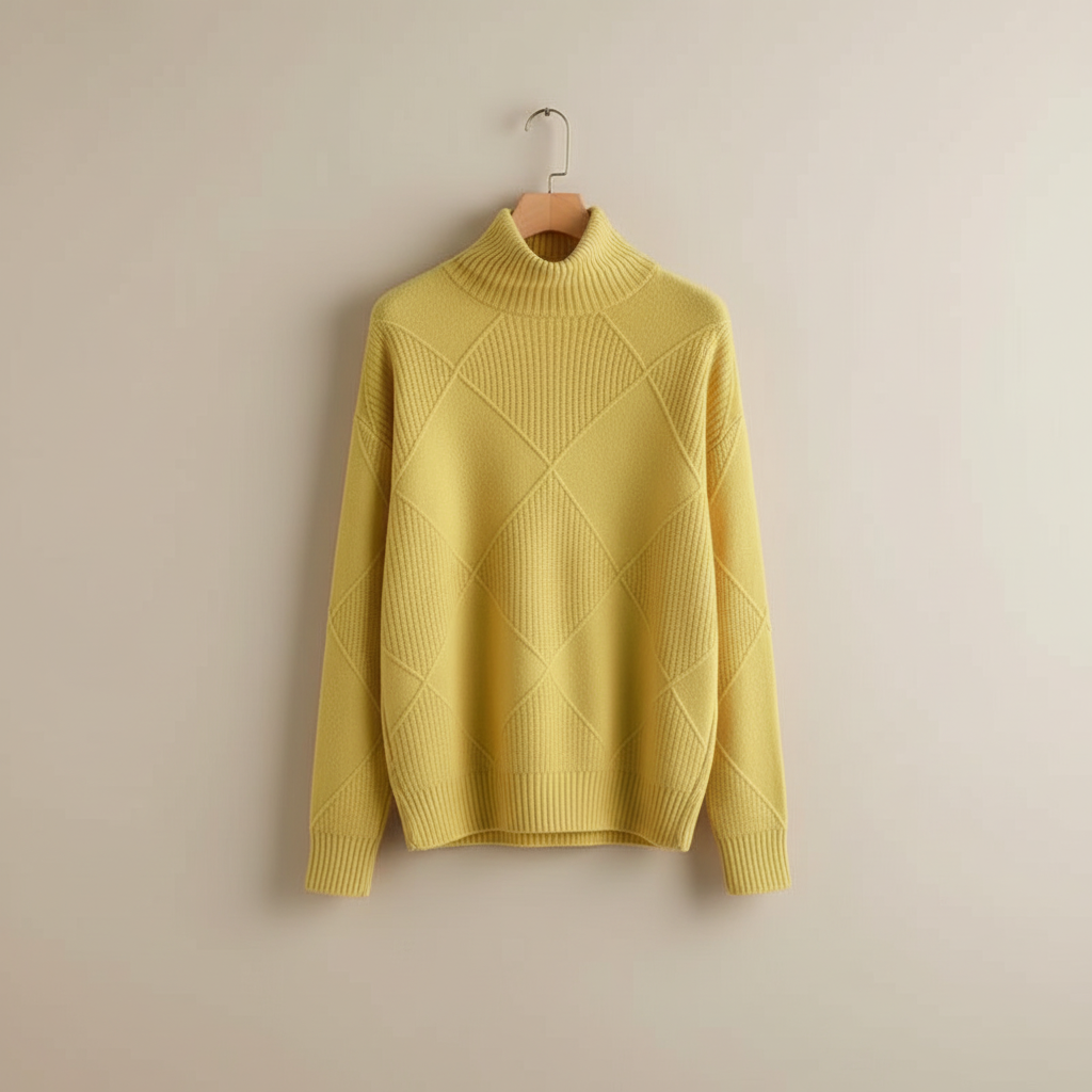 Calloway | Women's Diamond Knit Turtleneck Sweater