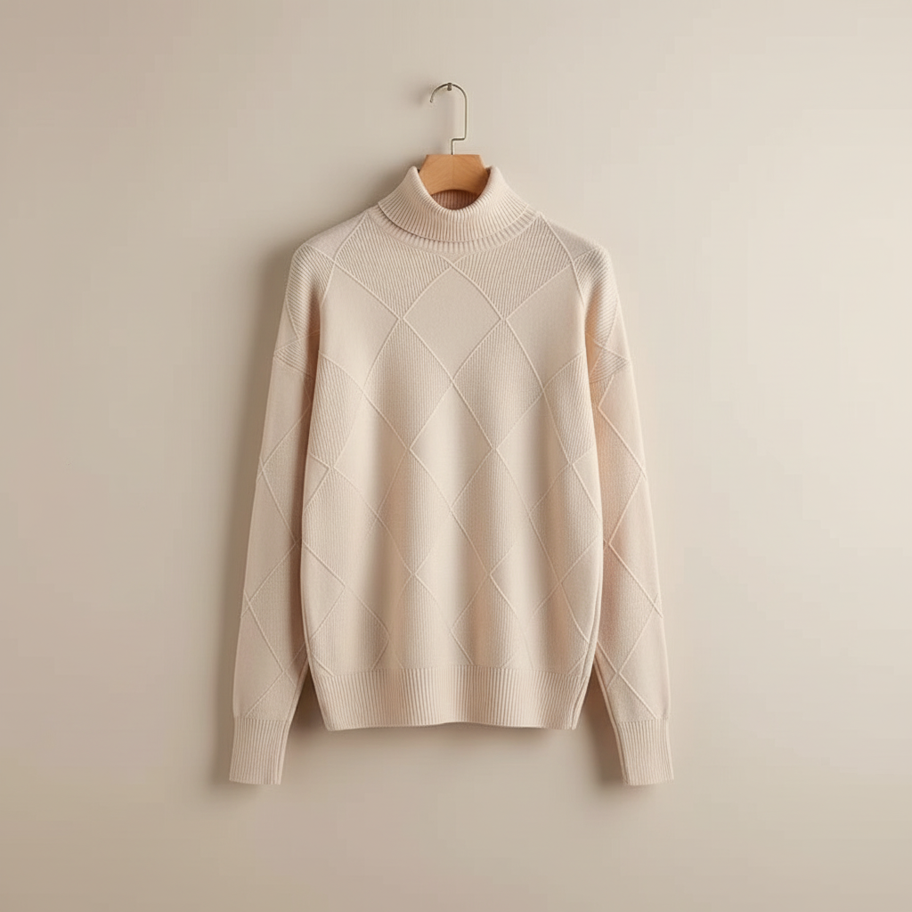 Calloway | Women's Diamond Knit Turtleneck Sweater