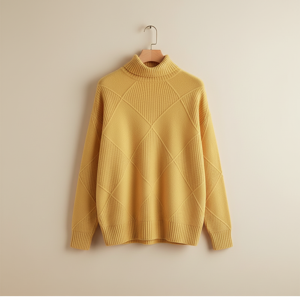 Calloway | Women's Diamond Knit Turtleneck Sweater