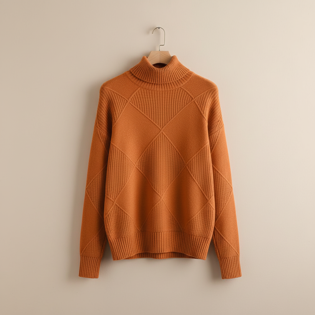Calloway | Women's Diamond Knit Turtleneck Sweater