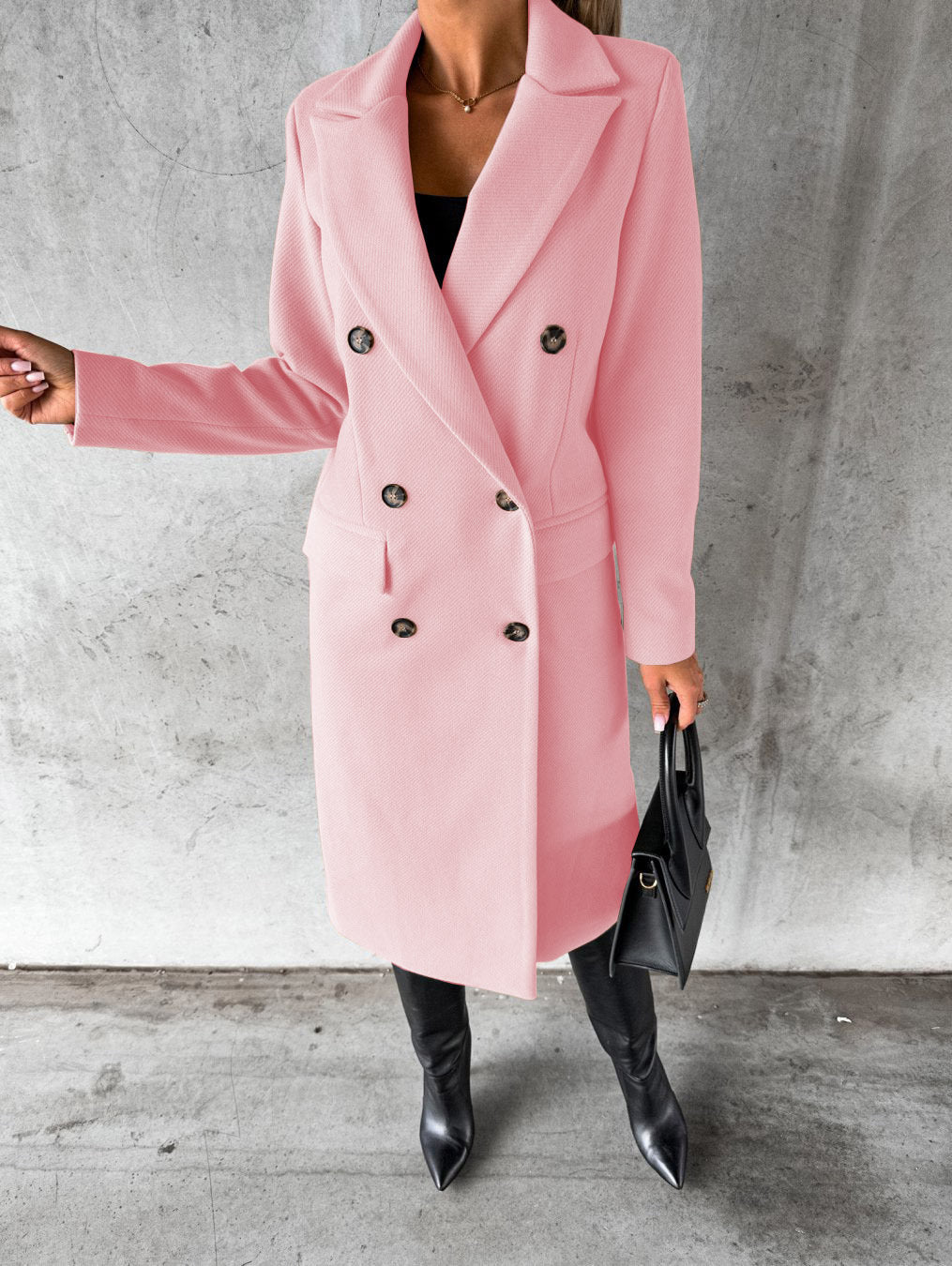 Calveth | Women's Double-Breasted Long Coat
