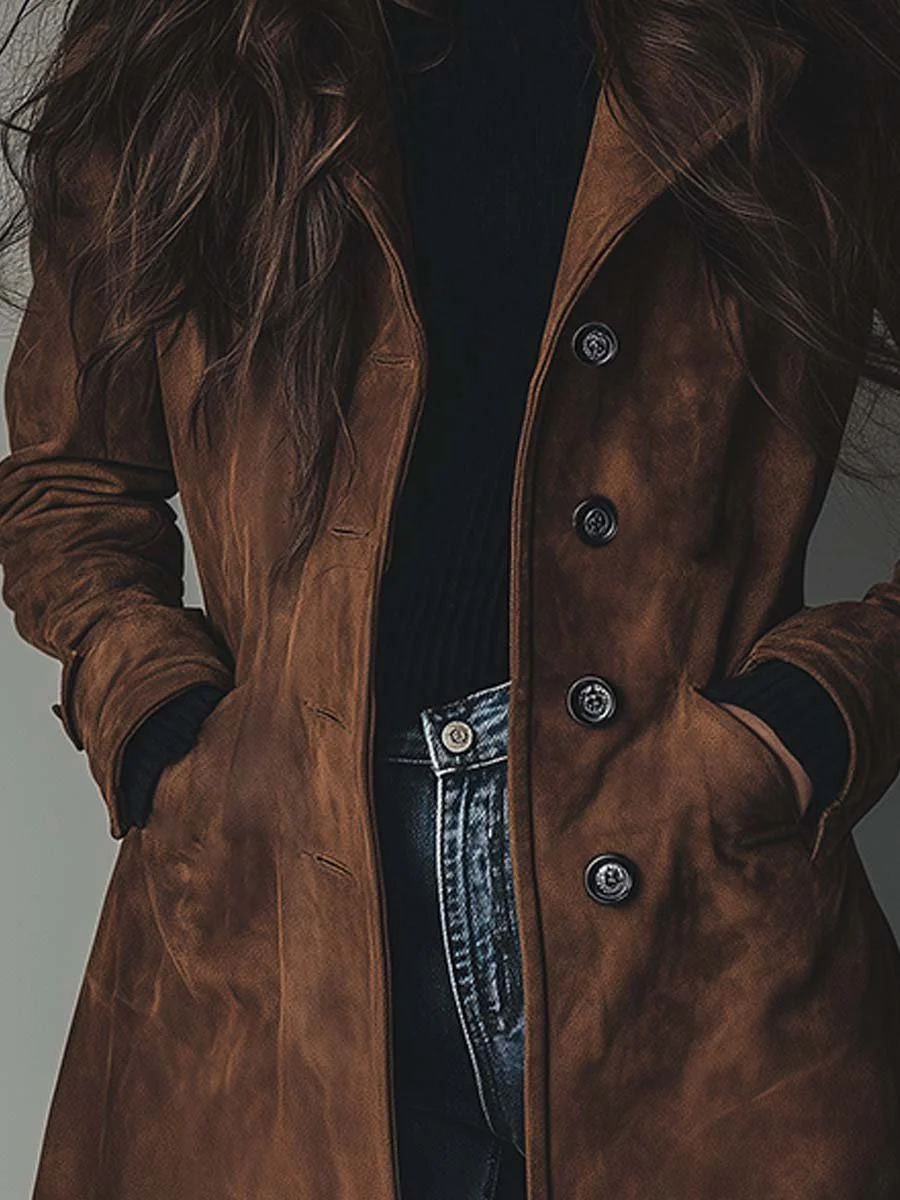 Calvorne | Women's Trench Coat Double-Breasted
