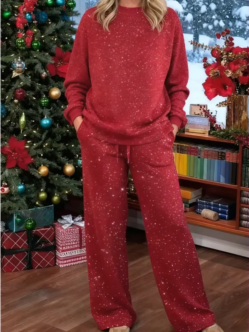 Celvaine | Women's Loungewear Set Two-Piece Sweater & Pants