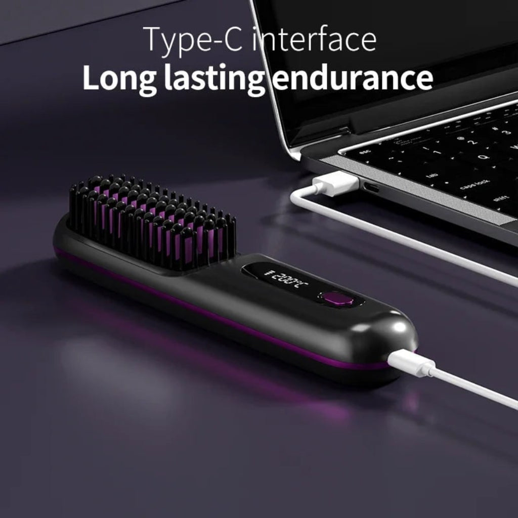 Ceramic Cordless Portable Hair Straightener Rechargable | Meowbutter