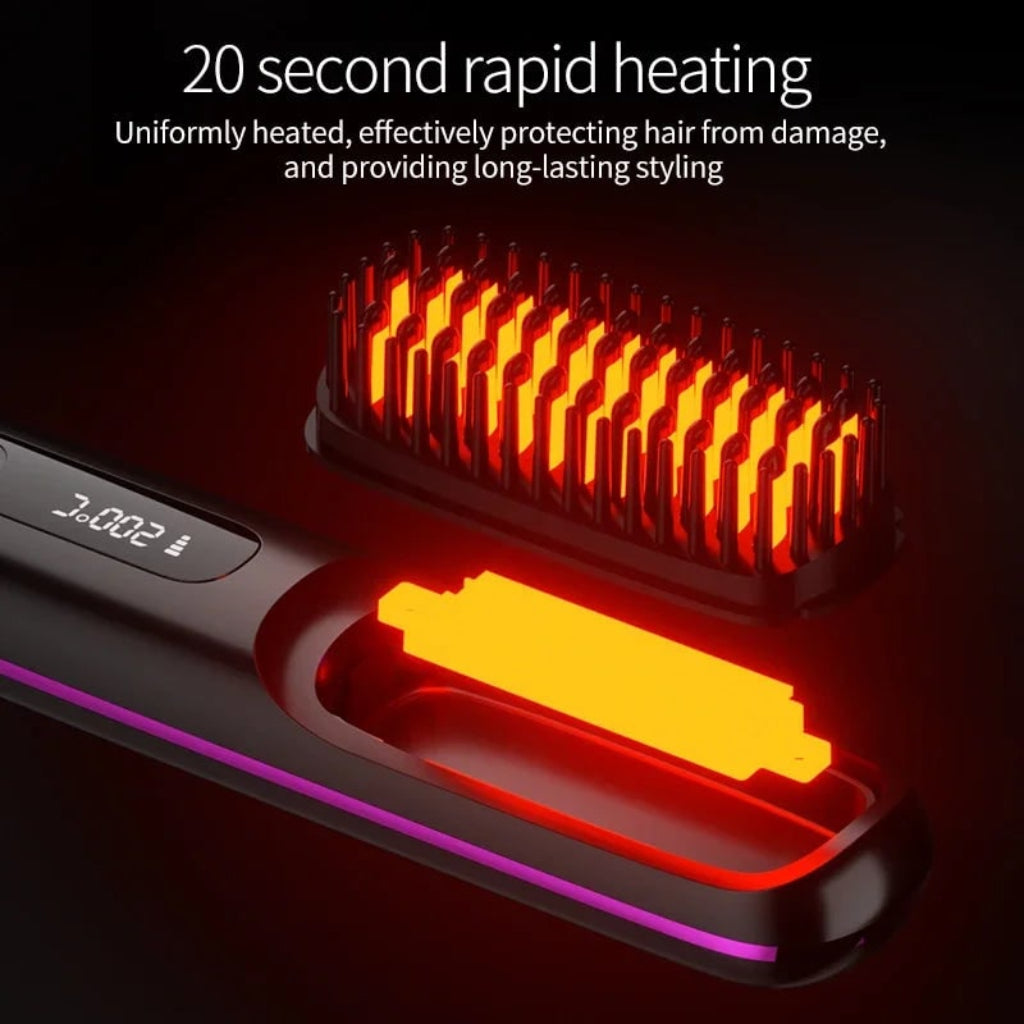Ceramic Cordless Portable Hair Straightener Rechargable | Meowbutter