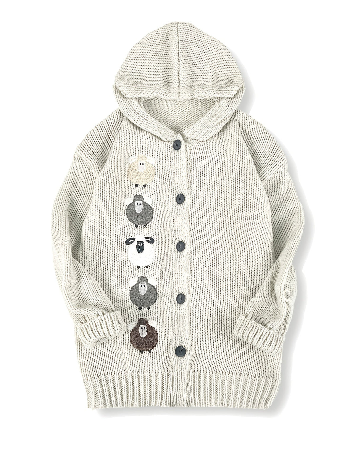 Cloverine | Women's Hooded Cardigan Chunky Knit