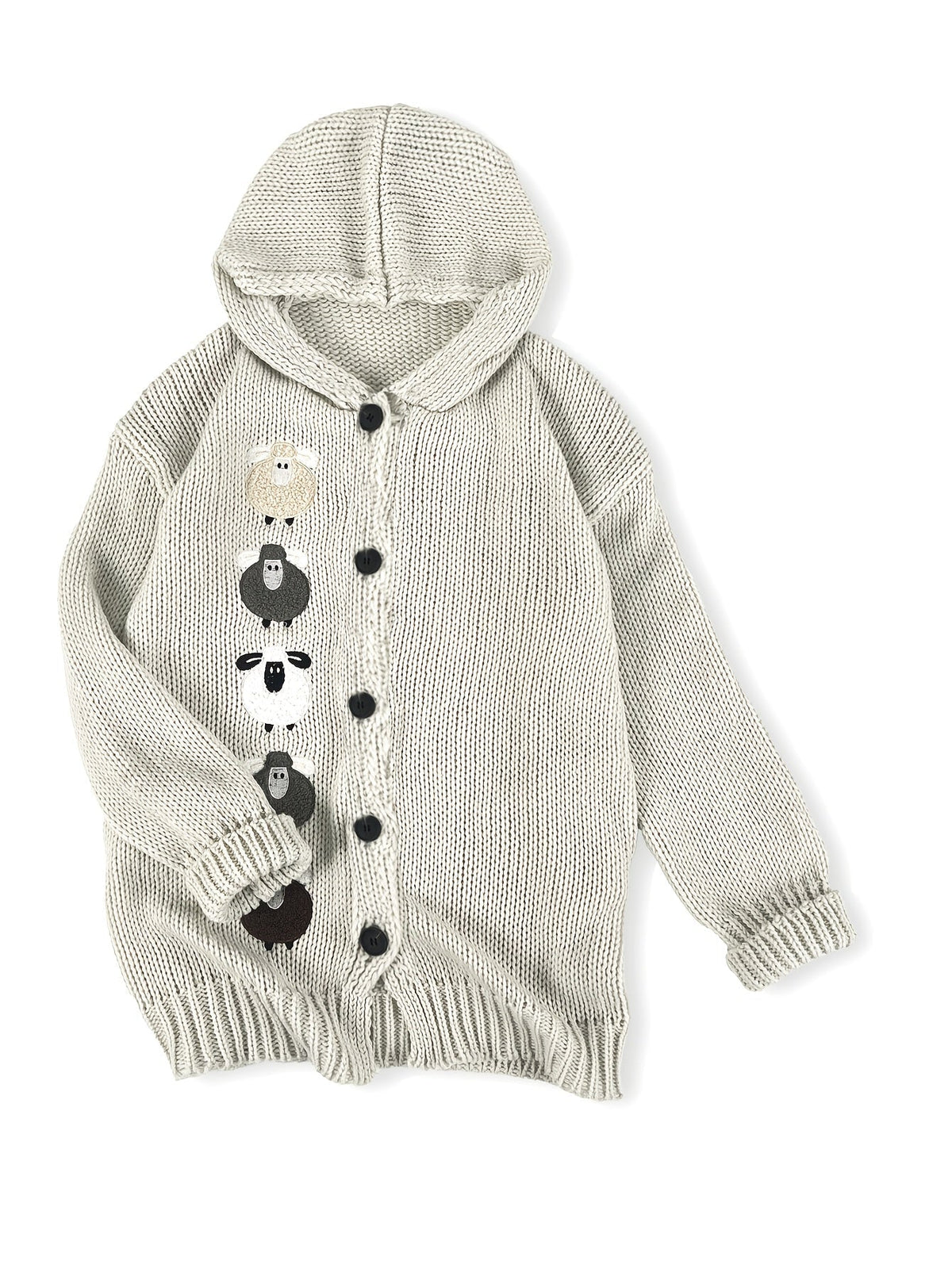 Cloverine | Women's Hooded Cardigan Chunky Knit