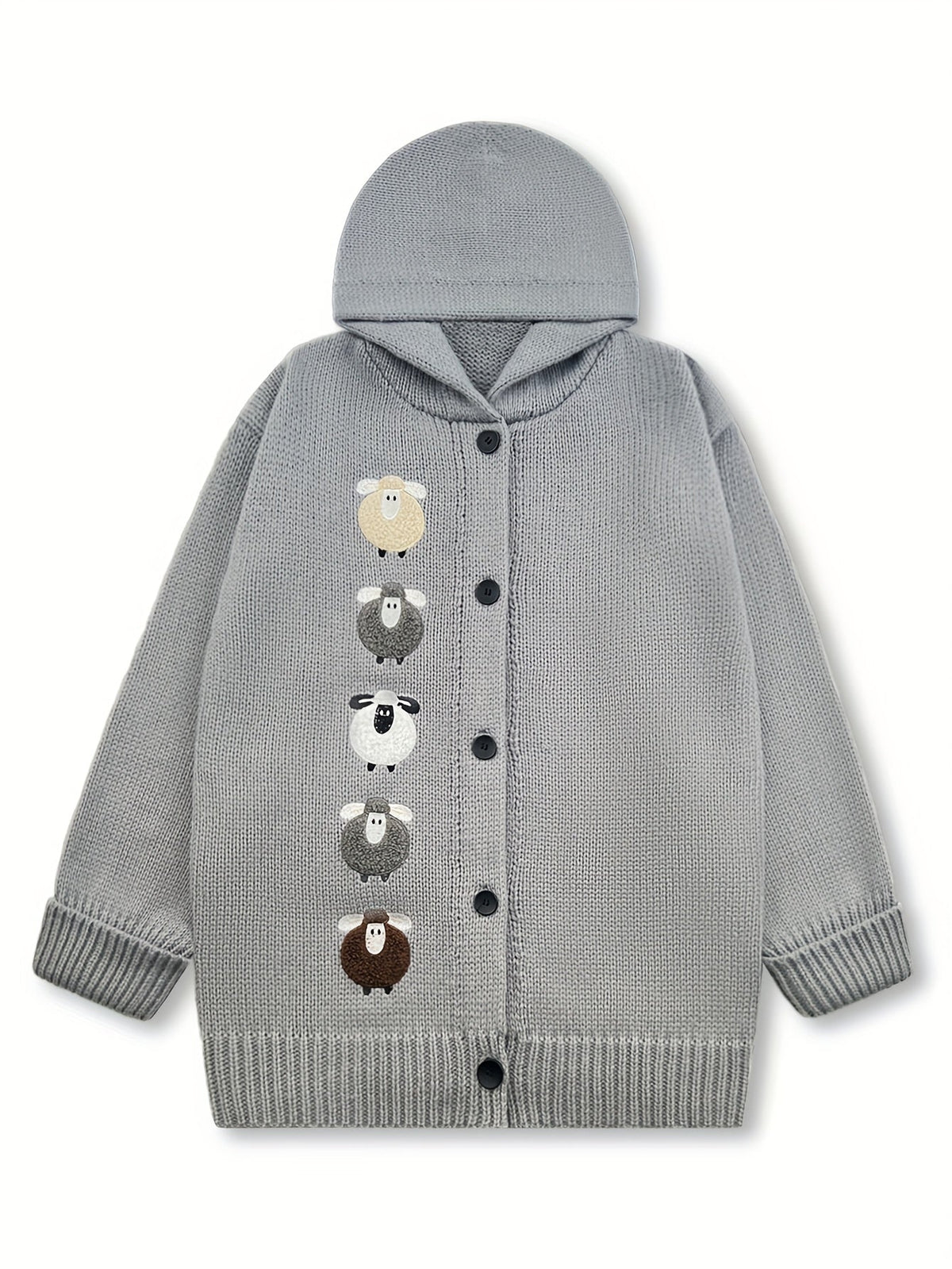 Cloverine | Women's Hooded Cardigan Chunky Knit