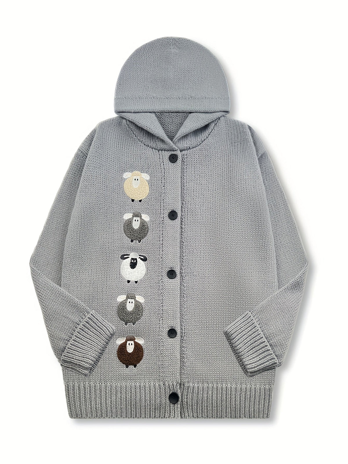 Cloverine | Women's Hooded Cardigan Chunky Knit