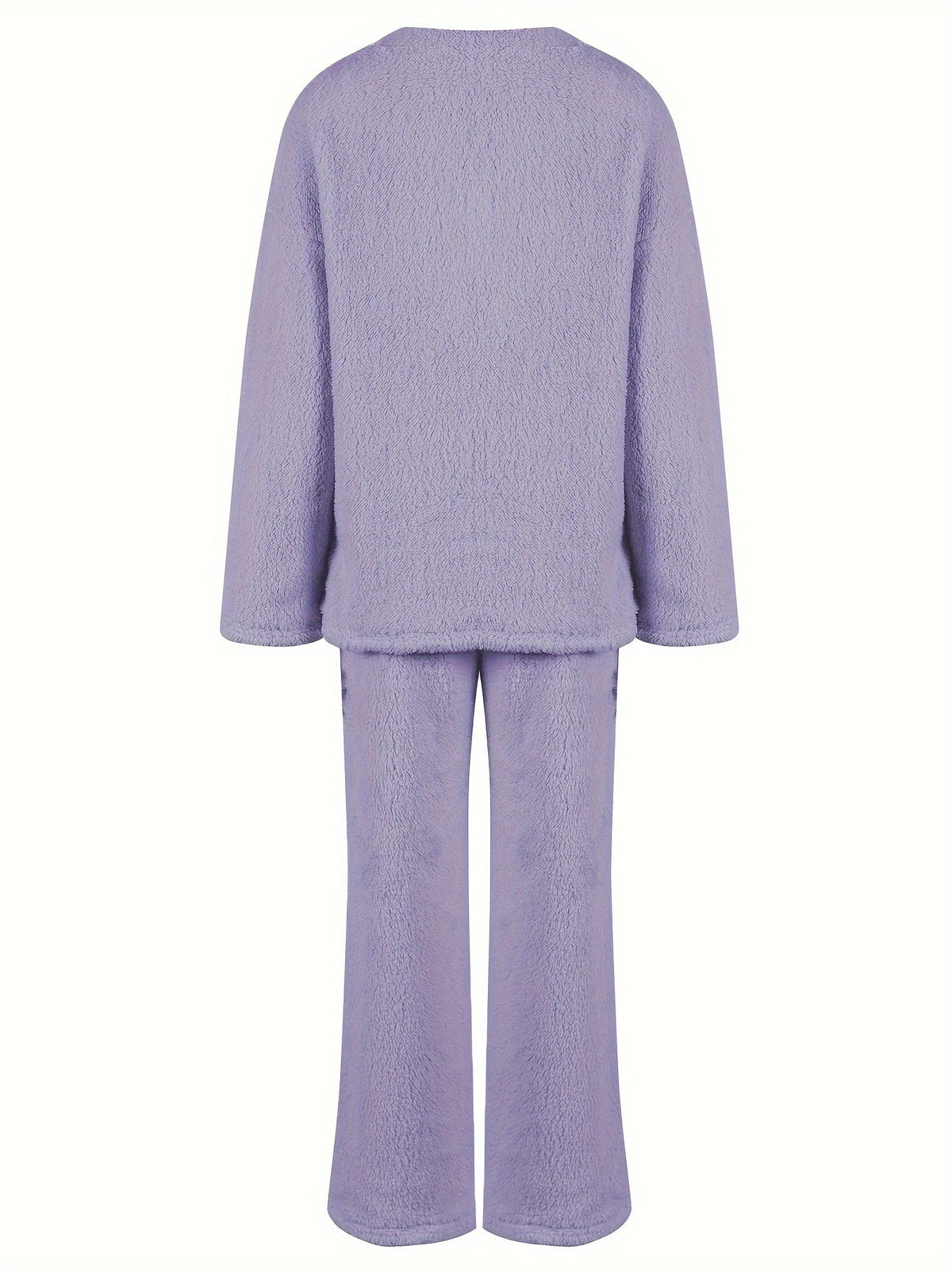 Cressara | Women's Loungewear Set V-Neck Top & Wide-Leg Pants