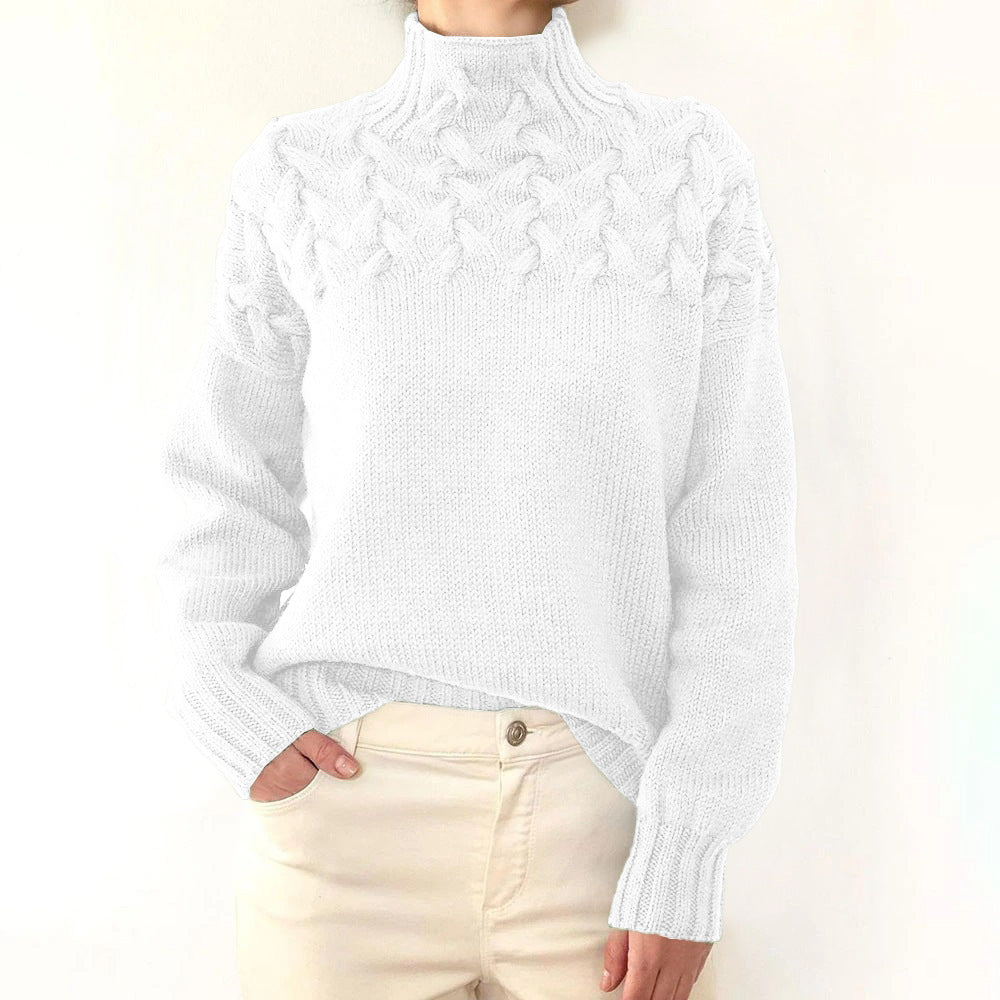 Cressida | Women's Cable Knit Turtleneck Sweater
