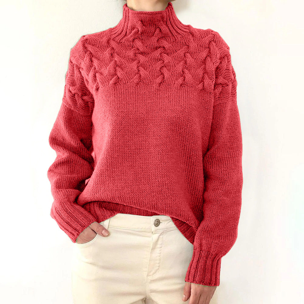 Cressida | Women's Cable Knit Turtleneck Sweater