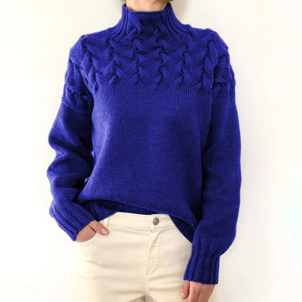 Cressida | Women's Cable Knit Turtleneck Sweater