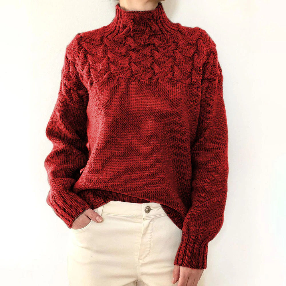 Cressida | Women's Cable Knit Turtleneck Sweater