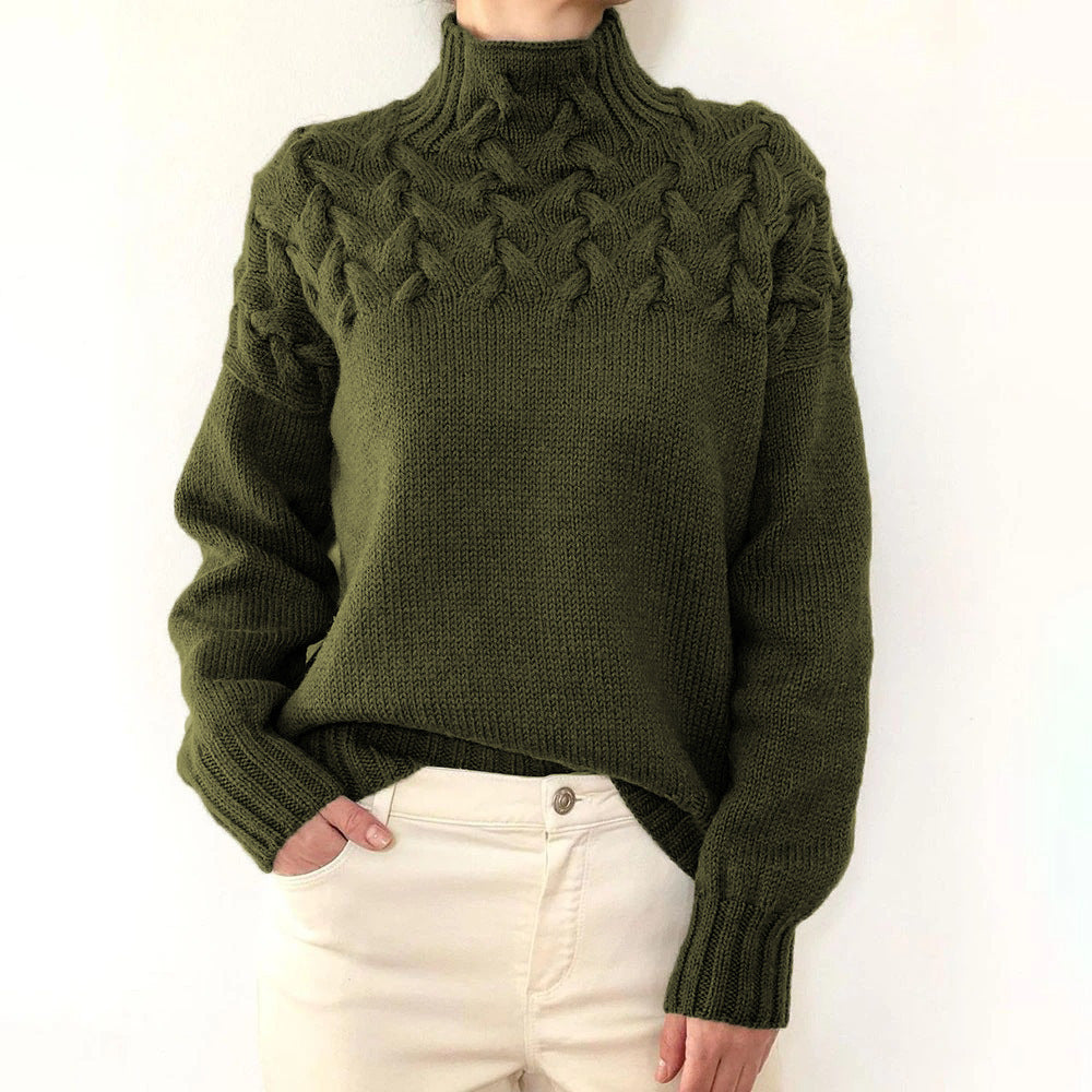 Cressida | Women's Cable Knit Turtleneck Sweater