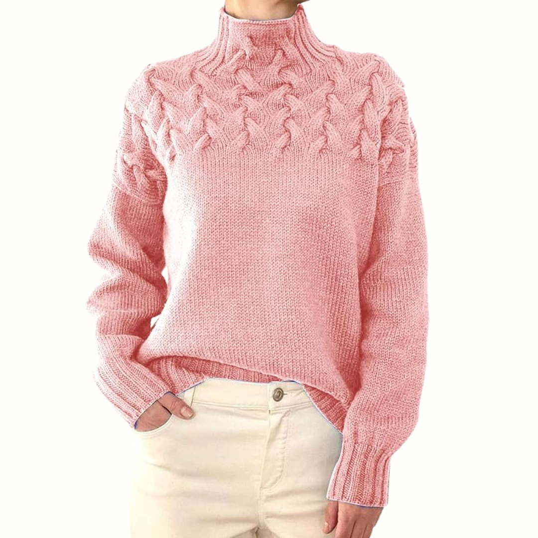 Cressida | Women's Cable Knit Turtleneck Sweater
