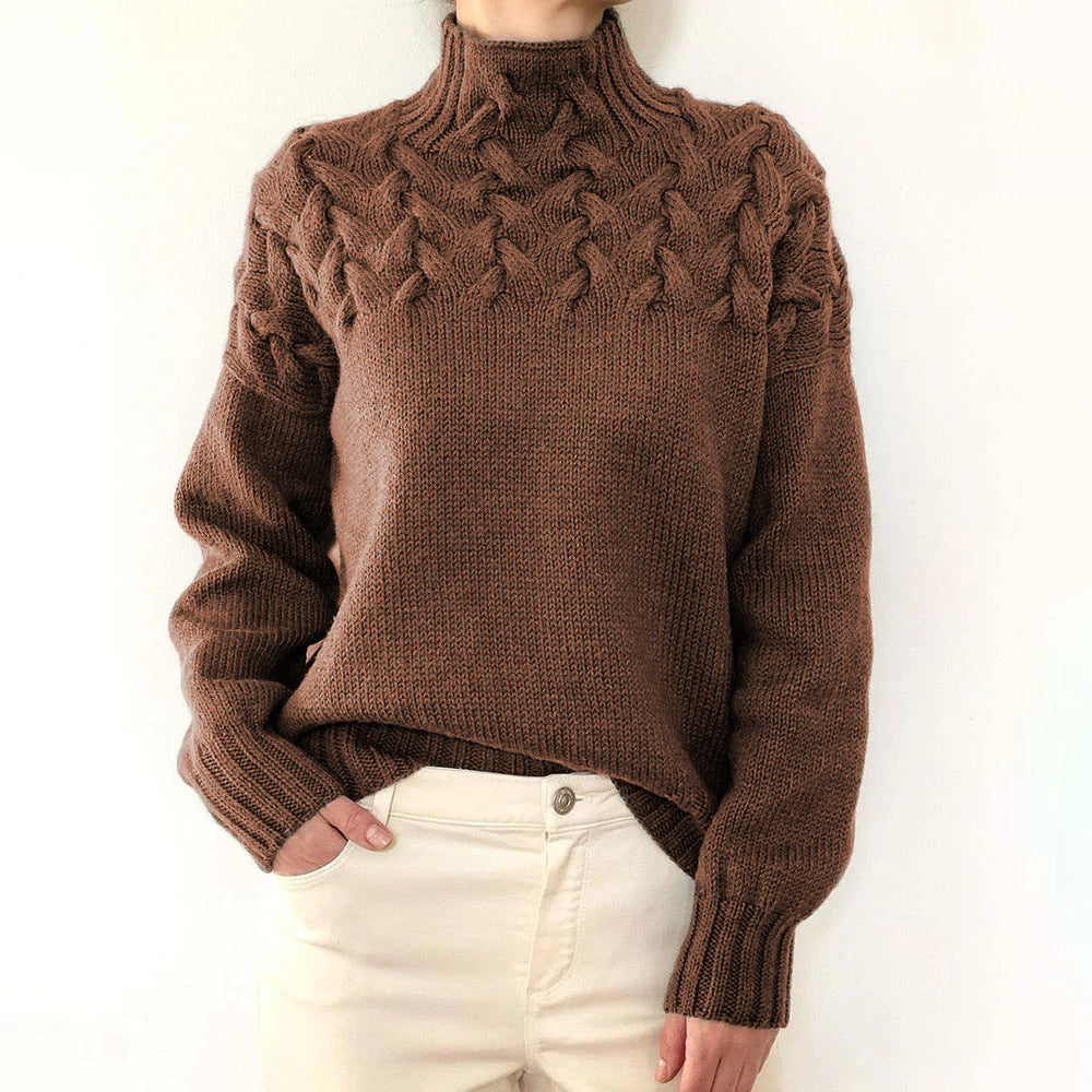 Cressida | Women's Cable Knit Turtleneck Sweater