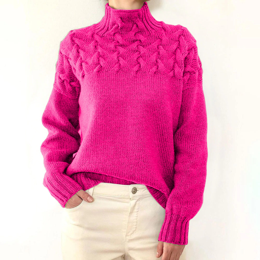 Cressida | Women's Cable Knit Turtleneck Sweater