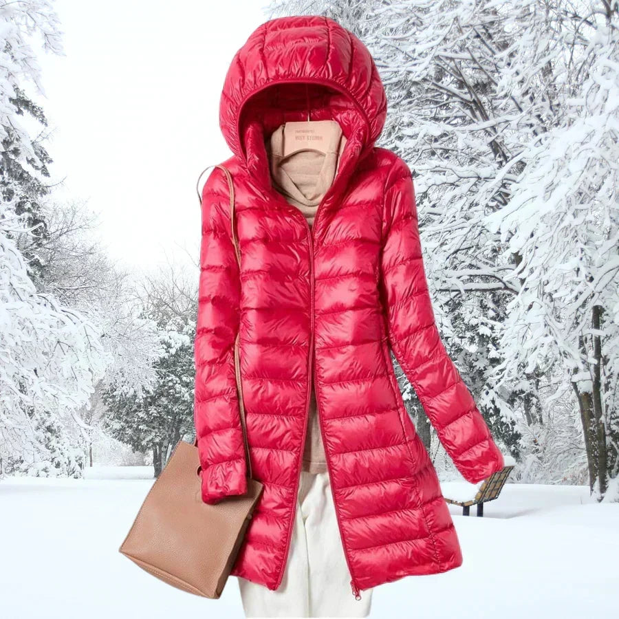 Darvina | Women's Hooded Puffer Jacket Mid-Length
