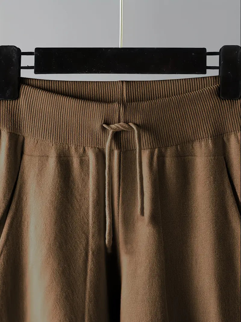 Delvine | Women's Knit Loungewear Set with Joggers