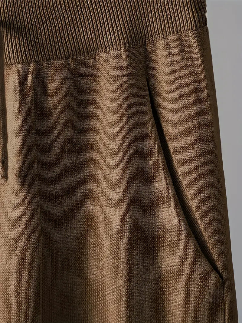 Delvine | Women's Knit Loungewear Set with Joggers