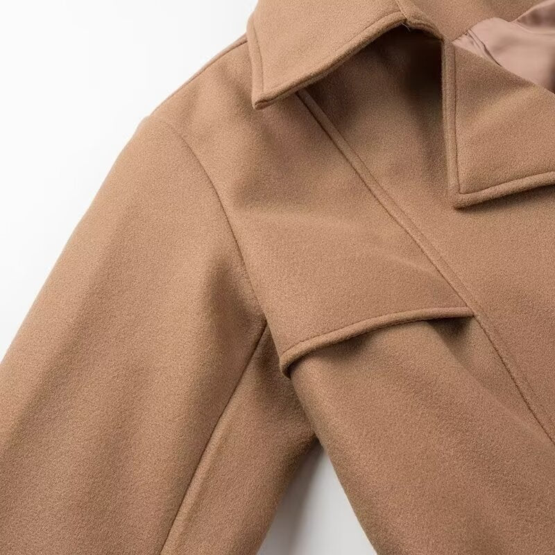 Delvorne | Women's Belted Long Trench Coat