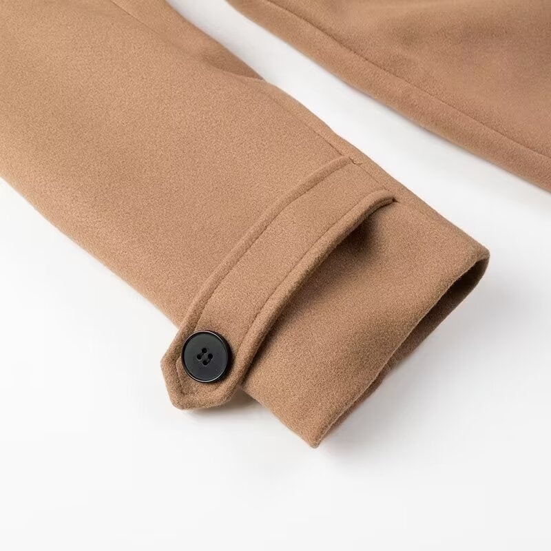 Delvorne | Women's Belted Long Trench Coat