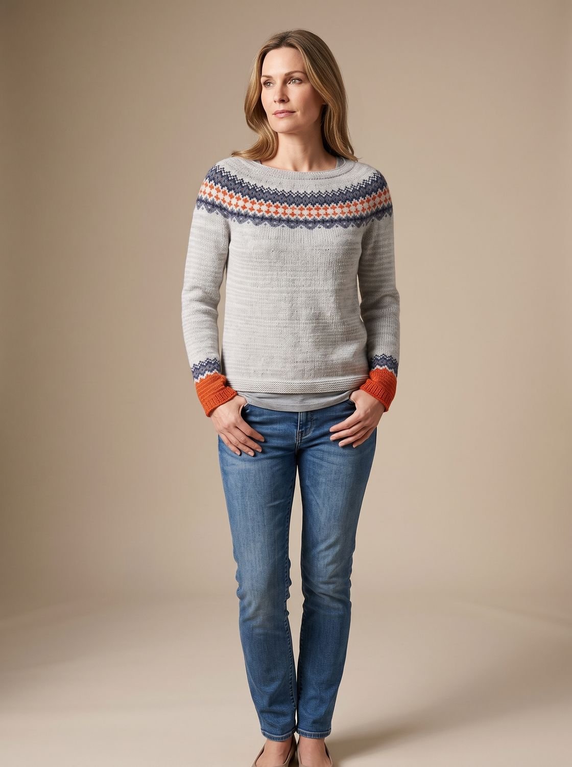 Delvorne | Women's Christmas Sweater Fair Isle Knit