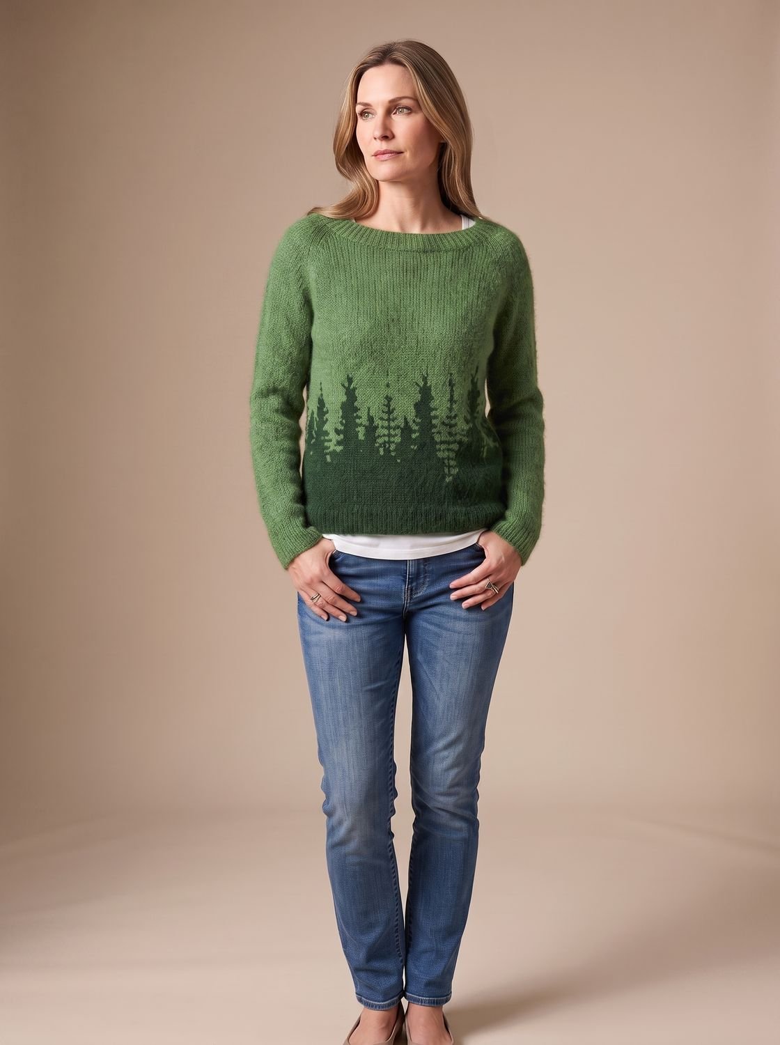 Delvorne | Women's Christmas Sweater Fair Isle Knit