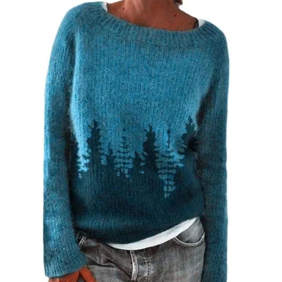 Delvorne | Women's Christmas Sweater Fair Isle Knit