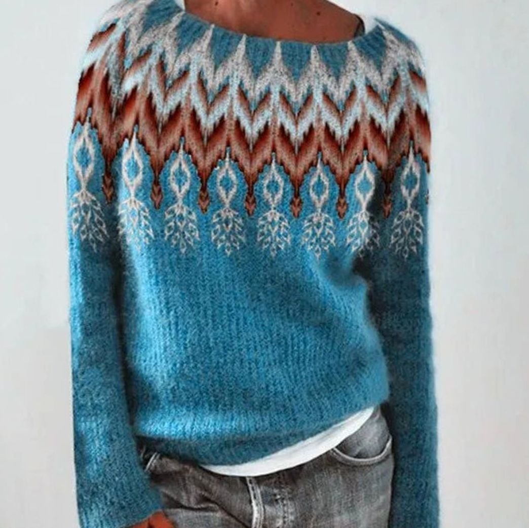 Delvorne | Women's Christmas Sweater Fair Isle Knit